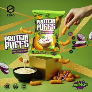 Protein Puffs - Sour Cream and Onion - cover