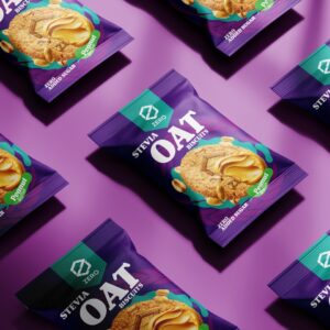 Stevia Oat Biscuits - Peanut 30 g - 01
